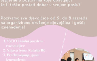 POZIV NA PANEL RASPRAVU “ZAŠTO JE DOBRO BITI DJEVOJČICA?”