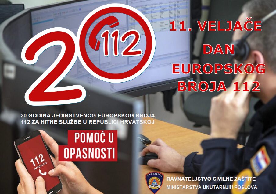 DAN EUROPSKOG BROJA 112 I 20. GODIŠNJICA BROJA 112 U REPUBLICI HRVATSKOJ