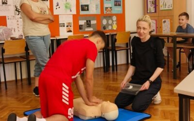 3. radionica iz projekta za potencijalno darovite učenike Misli, vježbaj, mijenjaj: Reanimacija i korištenje AVD-a
