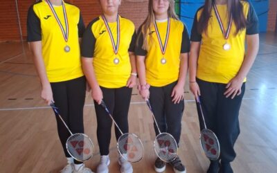 “3. MJESTO NA ŽUPANIJSKOM NATJECANJU U BADMINTONU”