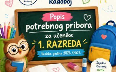 „Popis potrebnog pribora za učenike 1. razreda u školskoj godini 2026./2027.“